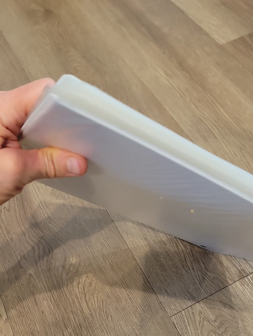 White 1in Binder With Plastic Insert Sheets
